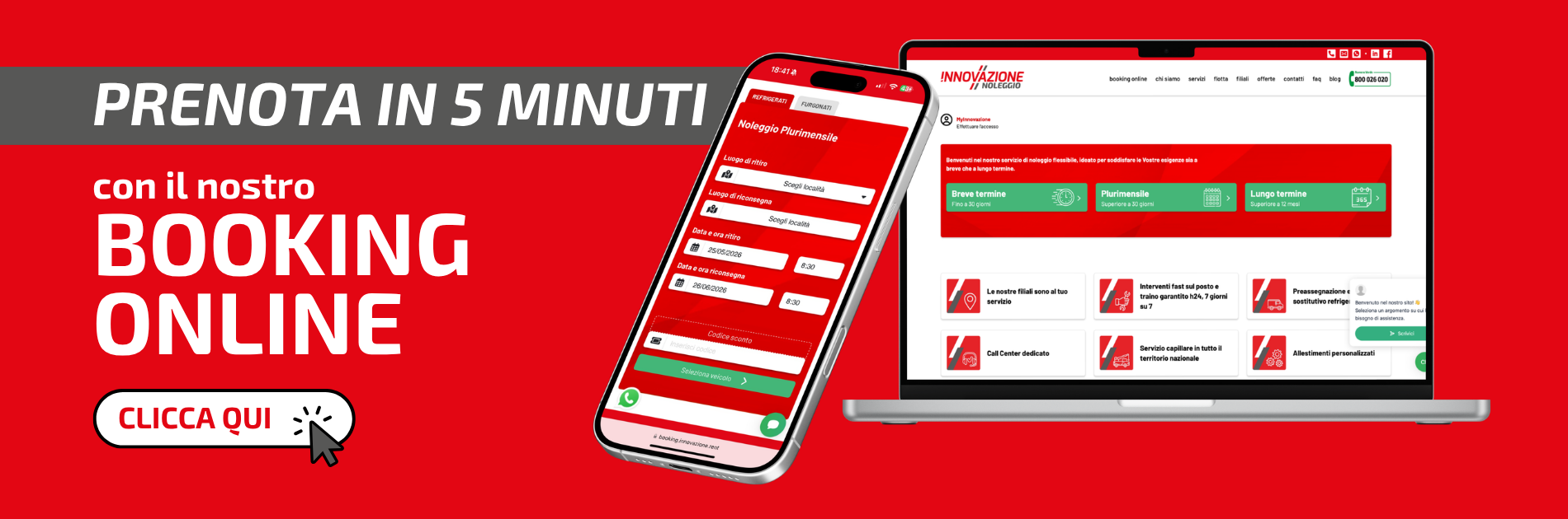 noleggio furgoni booking online italia prenotazione immediata noleggio